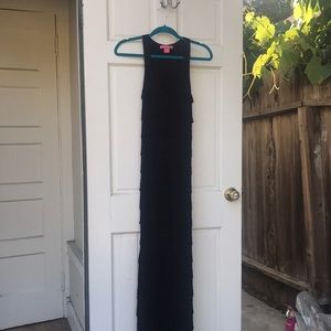 Charlotte Tarantola Black Tiered Maxi Dress